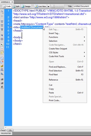 Dreamweaver's right click is more inline with other MS programs