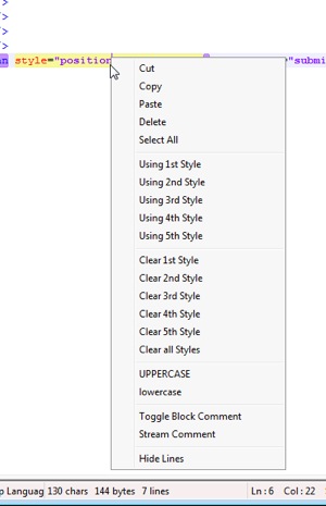 Notepad++ appears simpler and somewhat condition sensitive