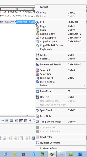 Right Clicking in Ultraedit is scary poweful